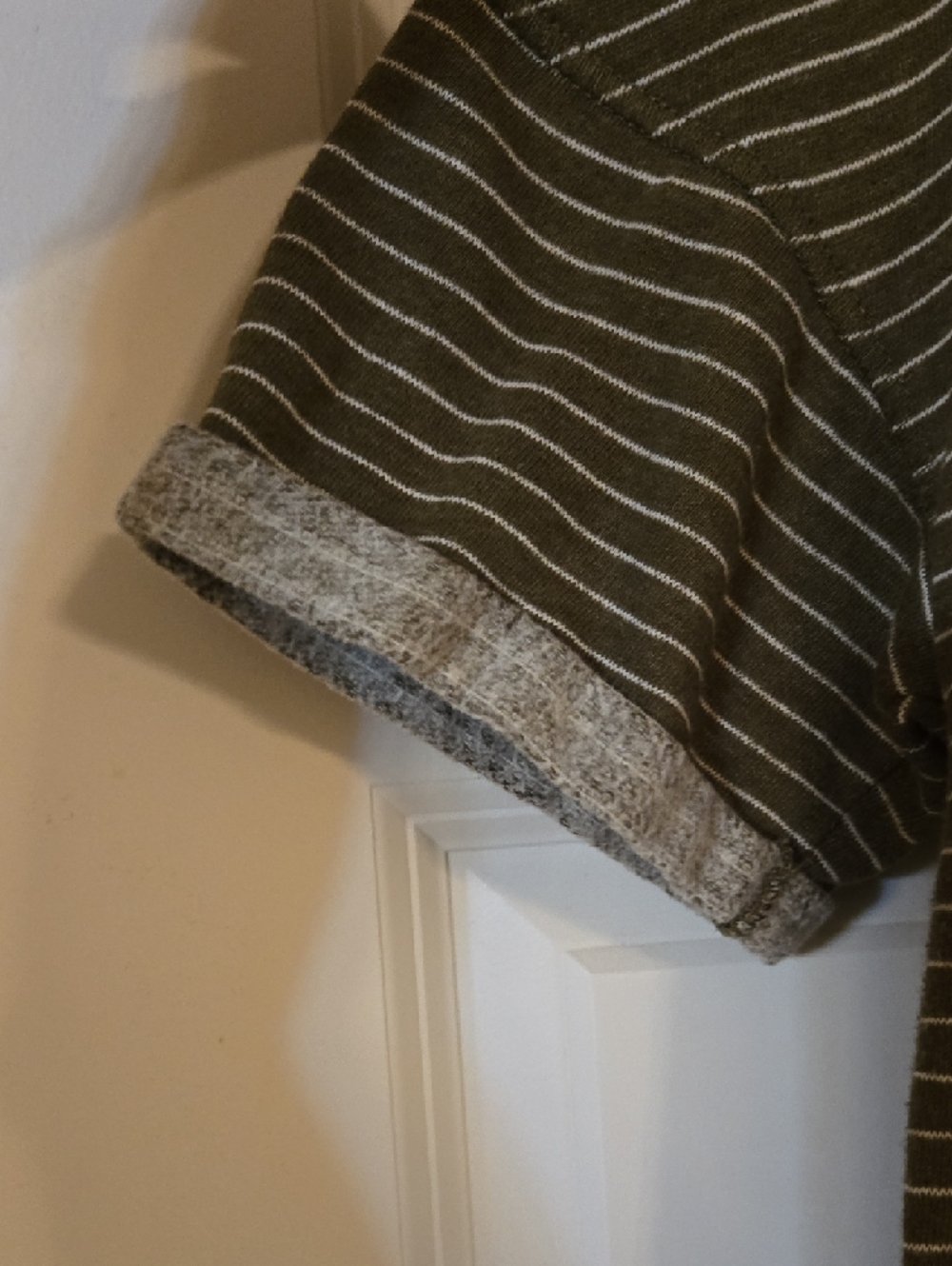 Stars Above Olive/Heather Gray Knit Top - Picture 4 of 5